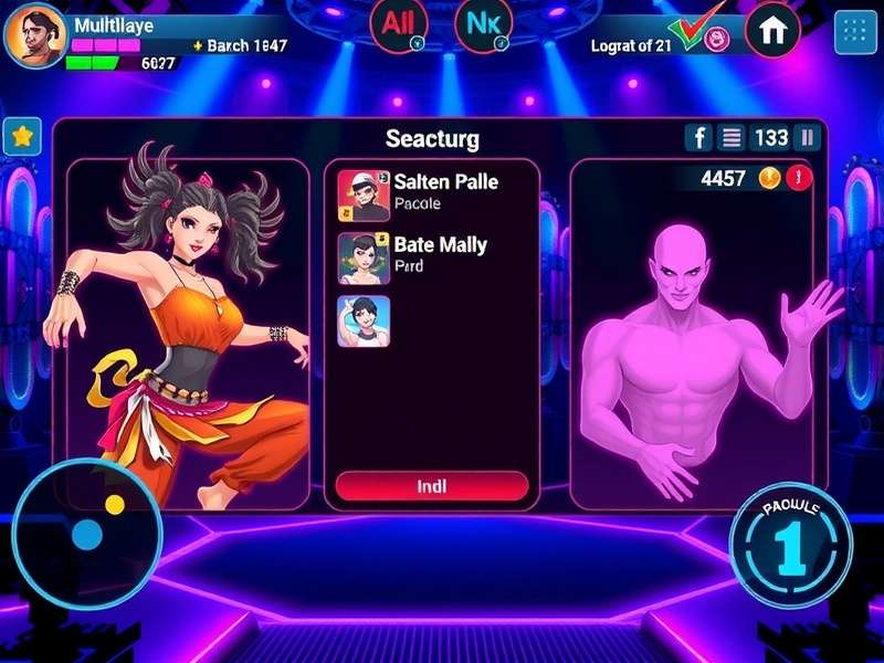 Dance Duel Dominator multiplayer battle interface